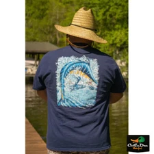 NEW COMBAT WATERFOWL - BLUE MARLIN POCKET TEE