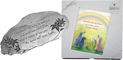 rainbow bridge pet memorial stones