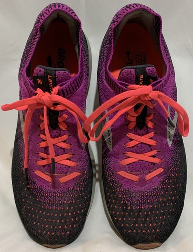 Brooks Levitate 2 1202791B596 Purple Athletic Running Shoes Women's Size 10 B - 第 2/6 張圖片