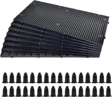 Plastic Grid Divider Tray Egg Crate Louvre Aquarium Fish Tank Bottom Isolation w