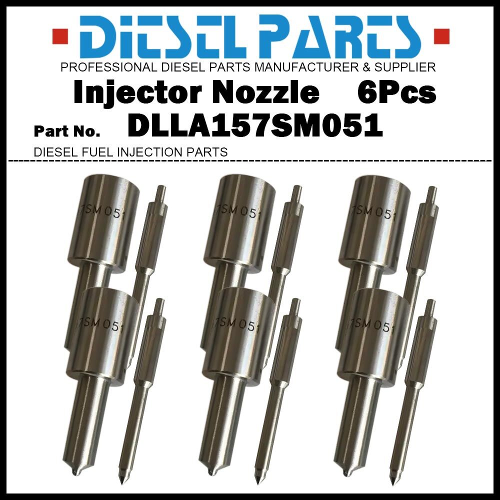 6x Fuel Injector Nozzle DLLA157SM051 for Mitsubishi Fuso Fighter