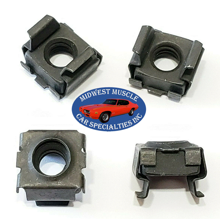 Ford Body Fender Door Trunk Radiator Support Square Cage Nut 5pc - Foto 10