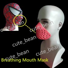 Red Spiderman Soft Mouth Breathing Faceshell Silicone Rubber Spider-man Mask