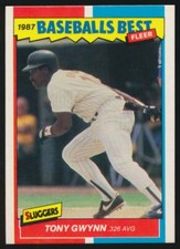 1987 Fleer - Baseball's Best #17 Tony Gwynn, San Diego Padres, HOF.
