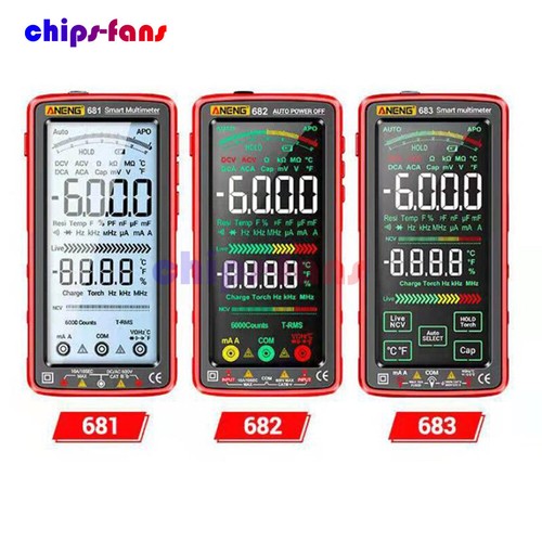 ANENG 683/682/681 Smart Digital Multimeter AC/DC Capacitance Meter Diode Tester