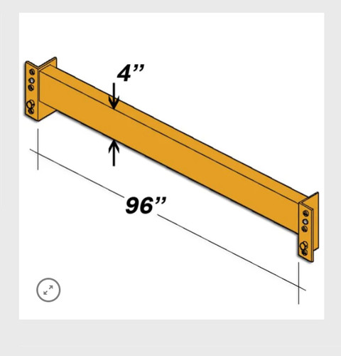 Pallet racks beams Orange 96"x4"