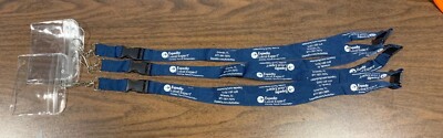 Set Of 3 Theme Park Lanyard Badge Holders Expedia Disney Universal Ebay