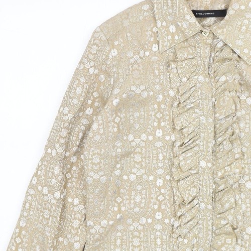 Círculo Completo para Mujer Oro Cachemira Algodón Básico Botones Talla M Collar - Imagen 8 de 12