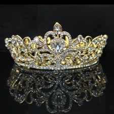 Pageant Queen Bridal Wedding Prom Tiara Crown Hair Accessories Crystal Headband