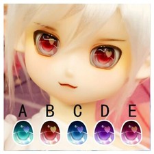 Anime Style BJD Ball Jointed Doll Eyes With Hearts Acrylic Kawaii Puppe Fits DD