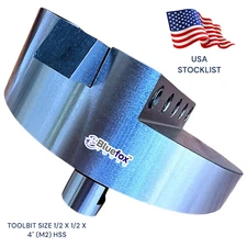 Fly Cutter 4" Head Dia 100mm Having 3/4" Shank With 1/2" Square Tool Bit Milling