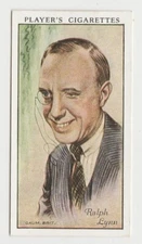 Ralph Lynn 1934 Player's Film Stars Tobacco Card 1st Series #35 NM Clean Back