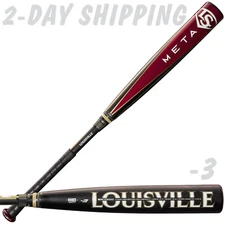 2025 Louisville Slugger META BBCOR Bat 33" / 30 oz WBL2966010 with Warranty