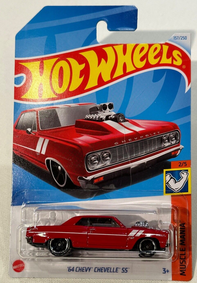 2024 🔥 HOT WHEELS 🛞 '64 CHEVY CHEVELLE SS 2/5 MUSCLE MANIA #157