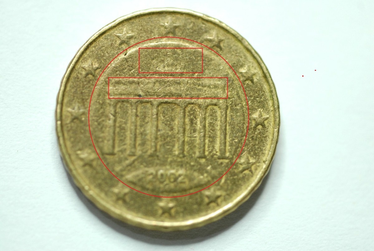 Pièce De 10 Centimes D'euro 2002 Allemagne Avec Erreur De Frappe - Rare