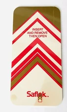 Vintage Saflok Room Key Card Keycard Plastic Original Made in USA