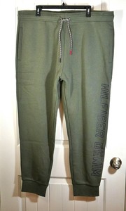 green tommy hilfiger sweatpants
