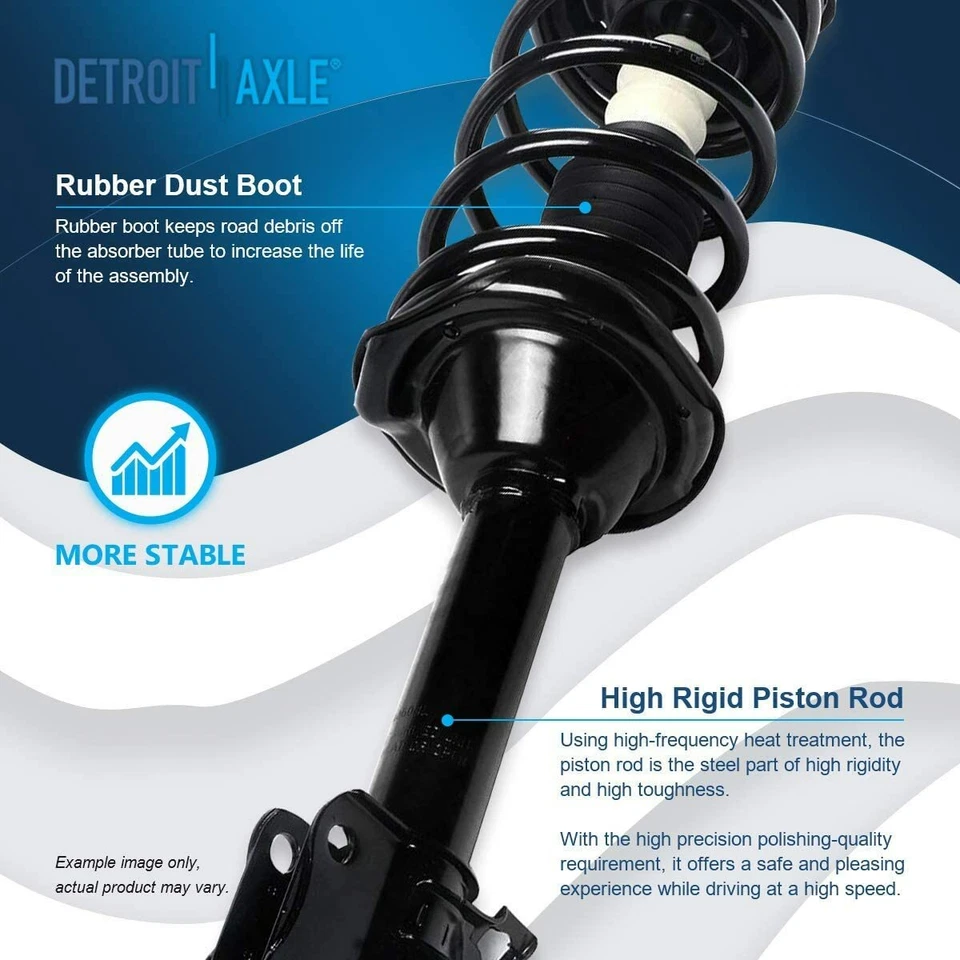 2 Rear Strut & Coil Spring for 1998 1999 2000 2001 2002 Subaru Forester - Image 4 of 4