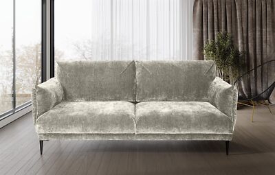 Sofa Designersofa MADISON 3-Sitzer in Stoff Dress Me Creme