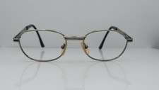 Vintage Notorio N128 Gray Metal Oval Sunglasses FRAMES ONLY Italy