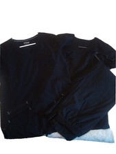Women's size small scrubs. Black two sets