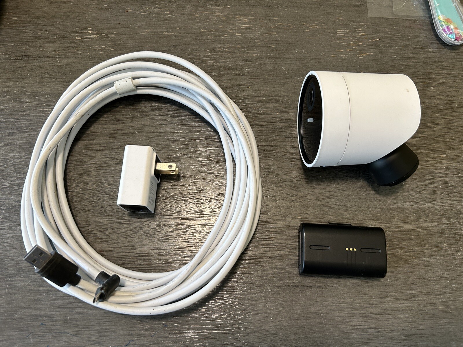 SimpliSafe Wireless Outdoor 1080P Camera White CMOB1 w/ AC Power Cord CMCBL1 eBay