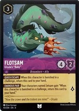 43/204 FLOTSAM URSULA'S "BABY" URSULAS RETURN UNCOMMON DISNEY LORCANA CARD