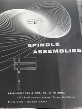 Precision Tool& Mfg Company Deka Drill Spindle Assemblies Brochure