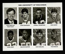 1989 University of Wisconsin Football Badgers Head Coach Don Morton VTG Photo