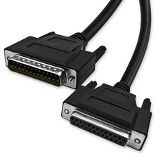 DB25 25 Pin 16 Feet 5 Meter Row Straight Through Serial Cable, Double Shield...