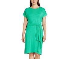 Chaps Women's Crewneck Knit Dress, Green, Size XXL