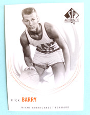 2010 SP AUTHENTIC BASKETBALL RICK BARRY #21 MIAMI HURRICANES FORWARD