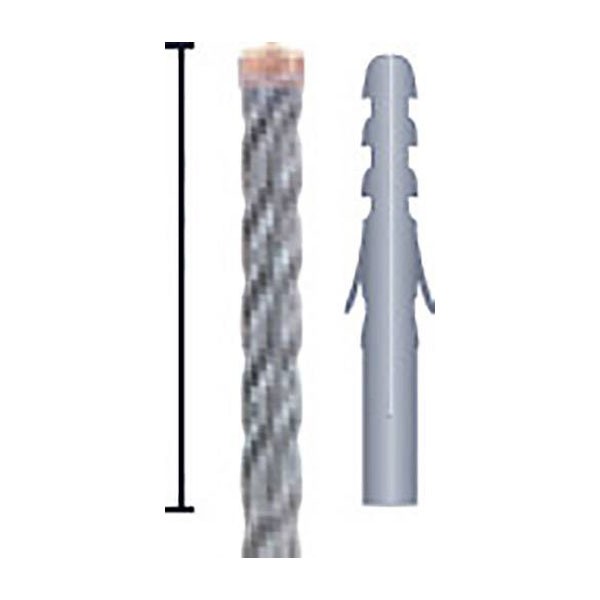 Alpen SDS-Plus Hammer Drill Bit 8mm 160mm Carbide 4-Cutting