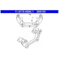 Halter Bremssattel Hinten FüR Mini R50 R52 R53 1.4 1.6 03 Bis 08 ATE Neu W17D14