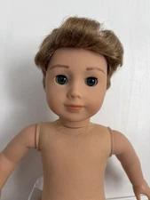 American Girl 2017 Truly Me 18-inch Boy Doll, Blonde, Blue Eyes - Logan? Retired
