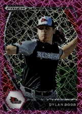 2021 Panini Prizm Draft Picks Dylan Dodd #PDP96 Pink Velocity Prizm A15