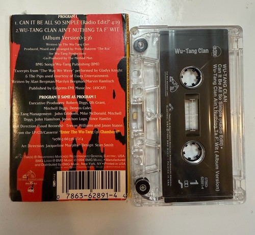 Wu-Tang Clan – Can It Be All So Simple / Wu-Tang Clan Ain't Nuthing CASSETTE RZA - Afbeelding 2 van 2