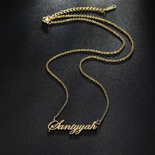 Name Necklace Personalized Stainless Steel Custom Initial Jewelry