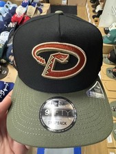 New Era Arizona Diamondbacks 9Fifty A Rahmen Snapback Kappe Schwarz Olivgrün Rot