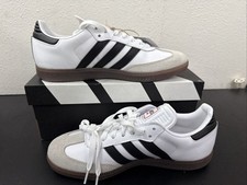 Adidas Samba Indoor White Black Gum Size 8