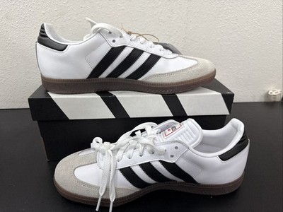 Adidas Samba Indoor White Black Gum Size 8