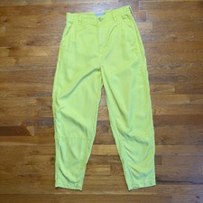 Everlane The Relaxed Barrel Pant 100 Tencel Size 2 Tapered Lime Chino Bright