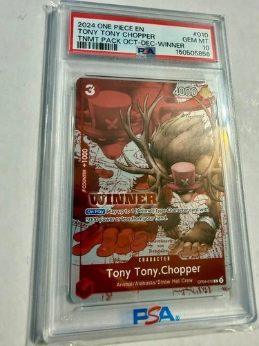 2024 One Piece Tony Tony.Chopper TNMT Pack Oct-Dec-Winner PSA 10 OP04-010