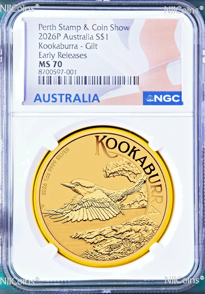 NGC Certified Australian Kookaburra Silver Bullion Coins for sale