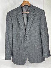 Ralph Lauren Sport Coat HOUNDSTOOTH 100 WOOL Blazer 42 Dark Lambswool