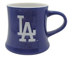 14oz Speckled Vintage Diner Style Emblem Mug, Raised Logo (Los Angeles Dodgers)