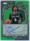2025 Topps Chrome Stephon Castle Refractors Green (RAW)
