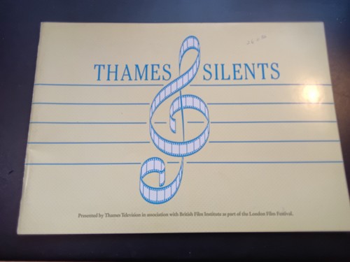 Thames Silents London Film Festival Programme BFI Silent Films Chaplin Vintage