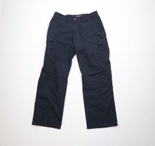 Vintage Y2K Streetwear Womens 10 Faded Ripstop Wide Leg Tactical Cargo Pants