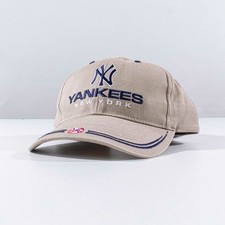 Vintage New York Yankees Twins Enterprises Hat Y2K Spell Out MLB Dad Cap NY VTG